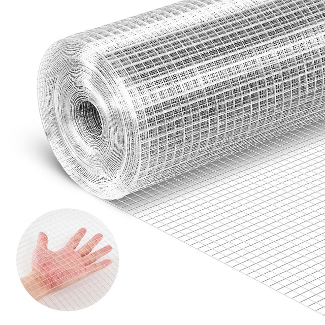 Grillage Galvanisé Maille Carrée VEVOR 12,7 mm, Grillage Soudé en Rouleau 1&nbsp;x 20 m Diamètre de Fil Métallique