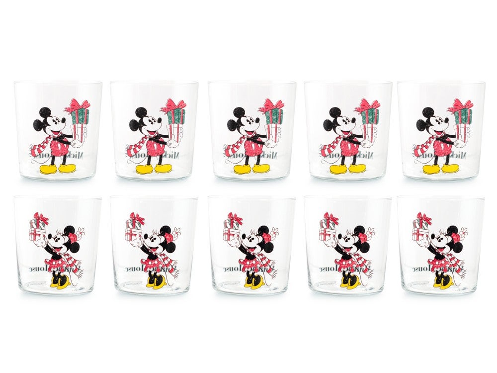Weihnachtstassen Set HOME Mickey E Minnie Xmas Set 6 Tazze Caffè In New Bone China, 140cc Disney Tasse - 3