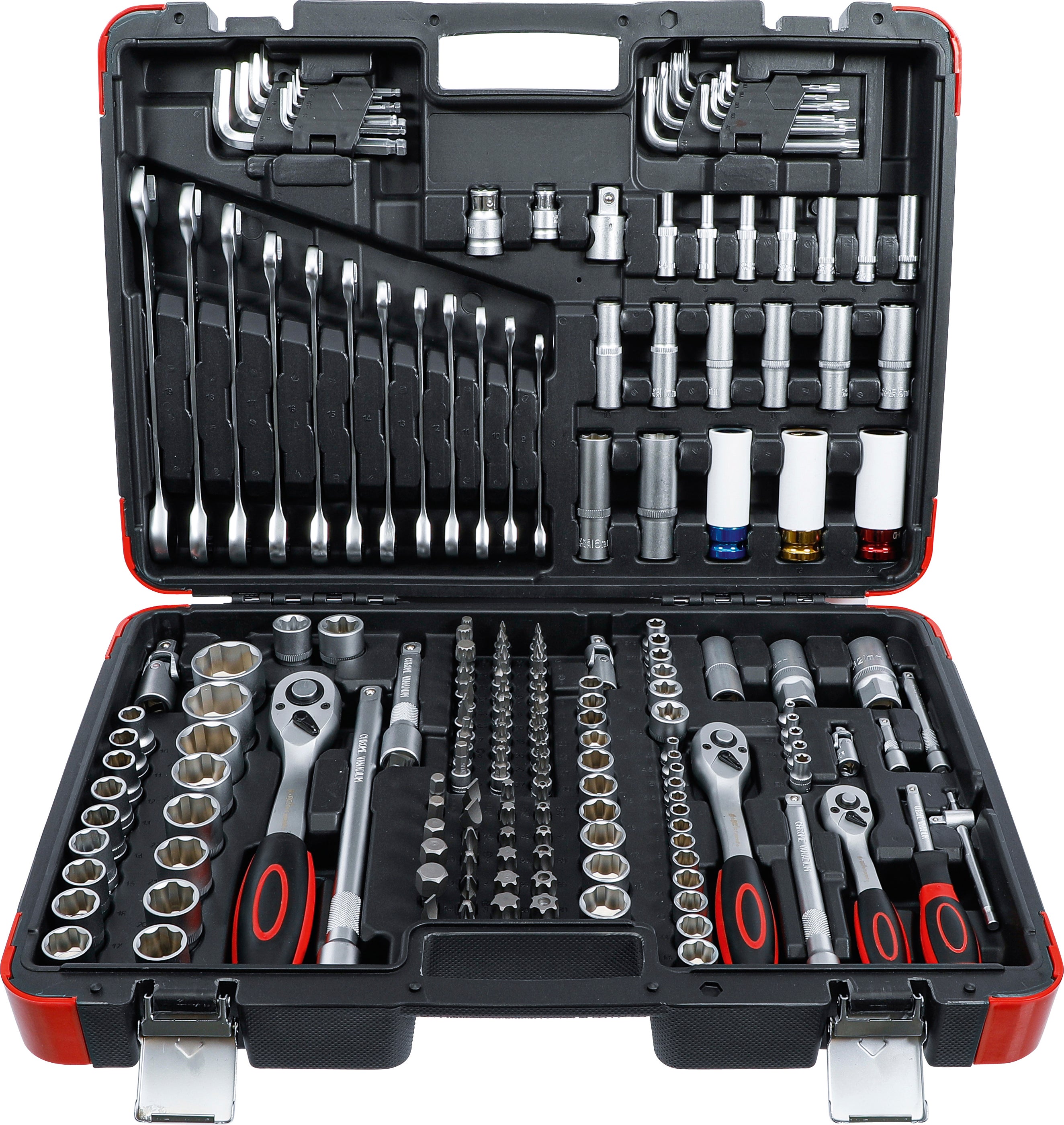 BGS Do it yourself 'Forza Uomo 15217 Set di chiavi a bussola | unità 6,3 mm (1/4")/10 mm (3/8")/12,5 mm (1/2) | 176 PZ.