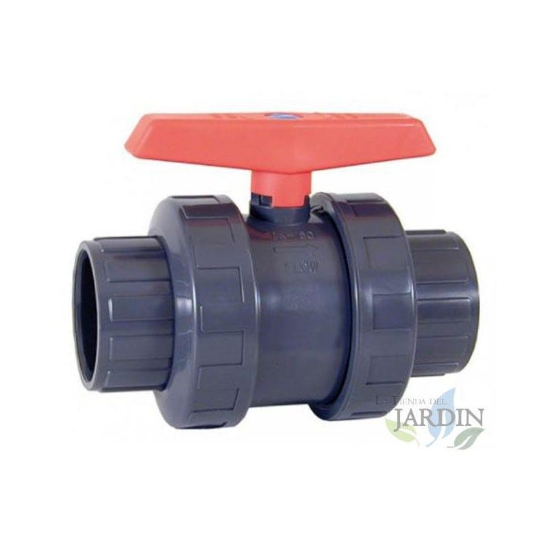 Valvula Esfera PVC Roscada 90mm Llave de paso bola roscada