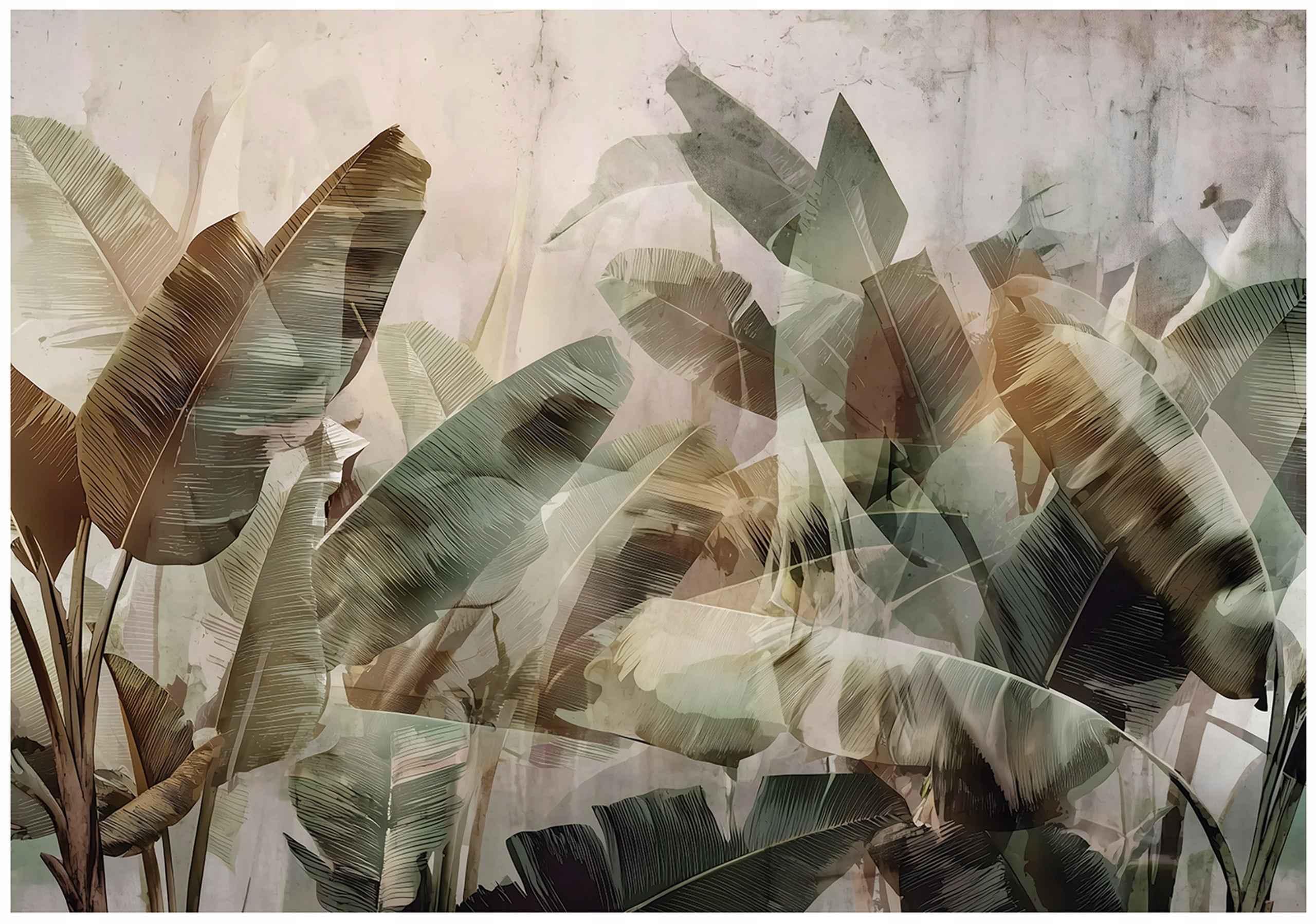 Papel Pintado Panorámico Trampantojo Ventanal - Jungla - Ancho 260 Cm X Altura 156 Cm | Leroy Merlin