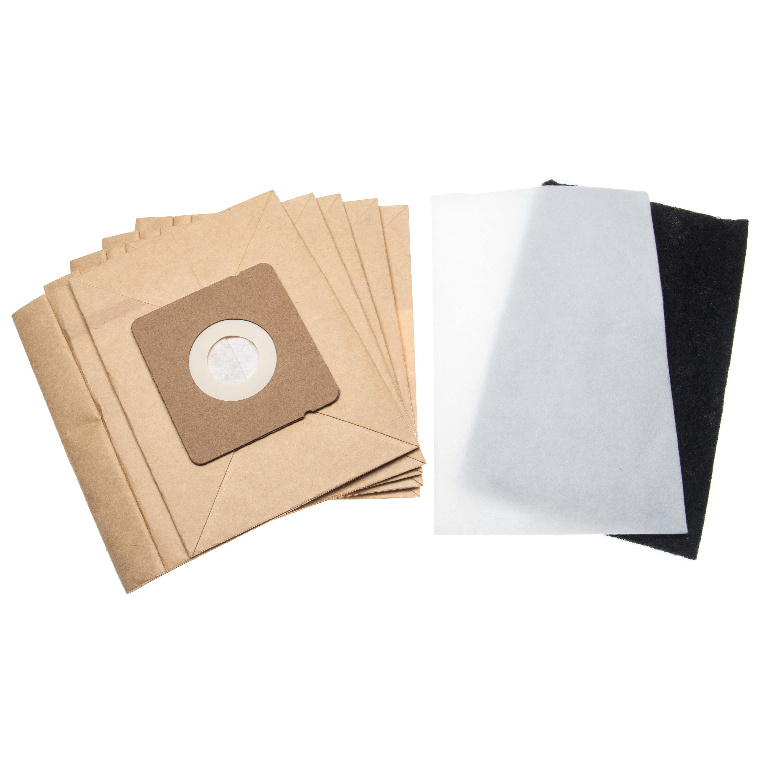 vhbw Lot de sacs (papier) + filtre avec 6 pièces compatible avec Rowenta RO17674A/4Q0, RO1767R1/4Q0, RO176701/4Q0, RO177301/4Q0 aspirateur - 2