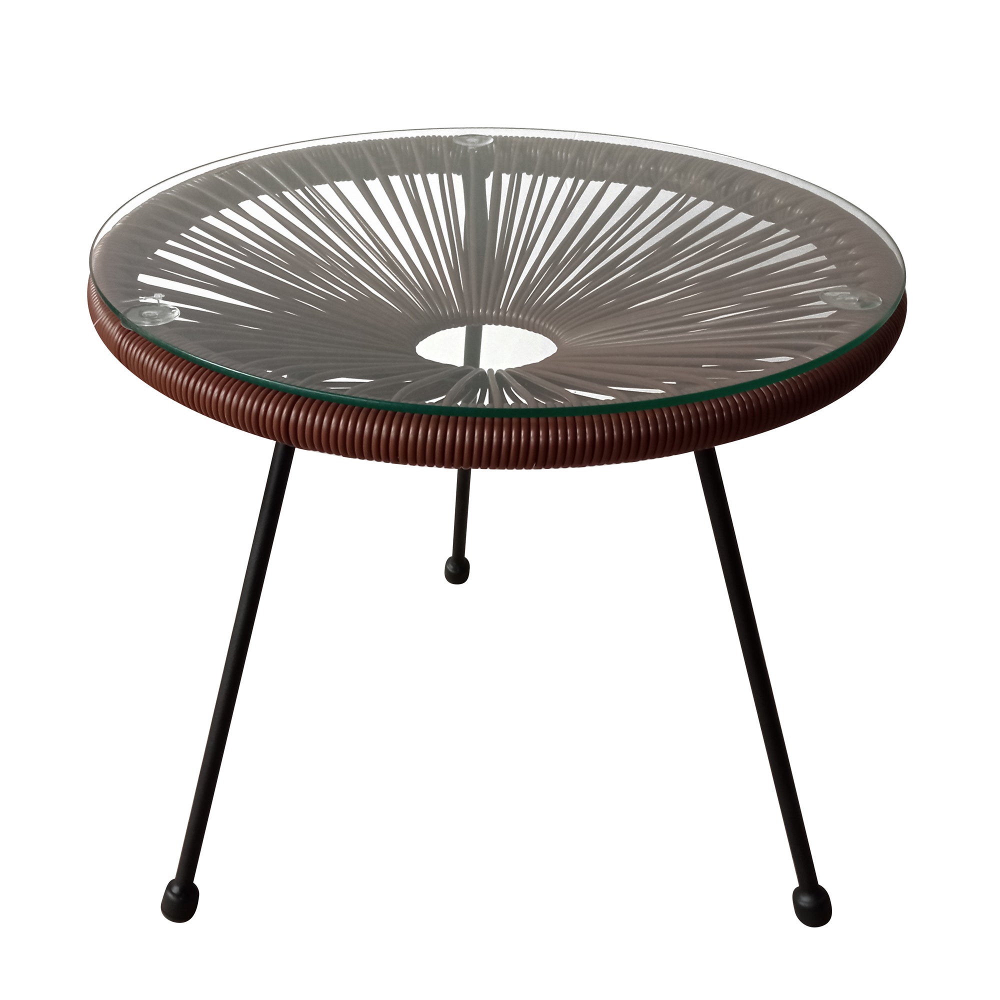 Stolik żyłkowy Arthur 48 cm brązowy PATIO