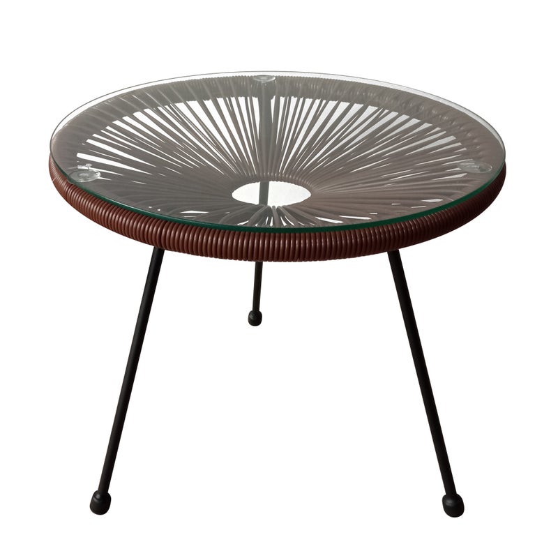 Stolik żyłkowy Arthur 48 cm brązowy PATIO