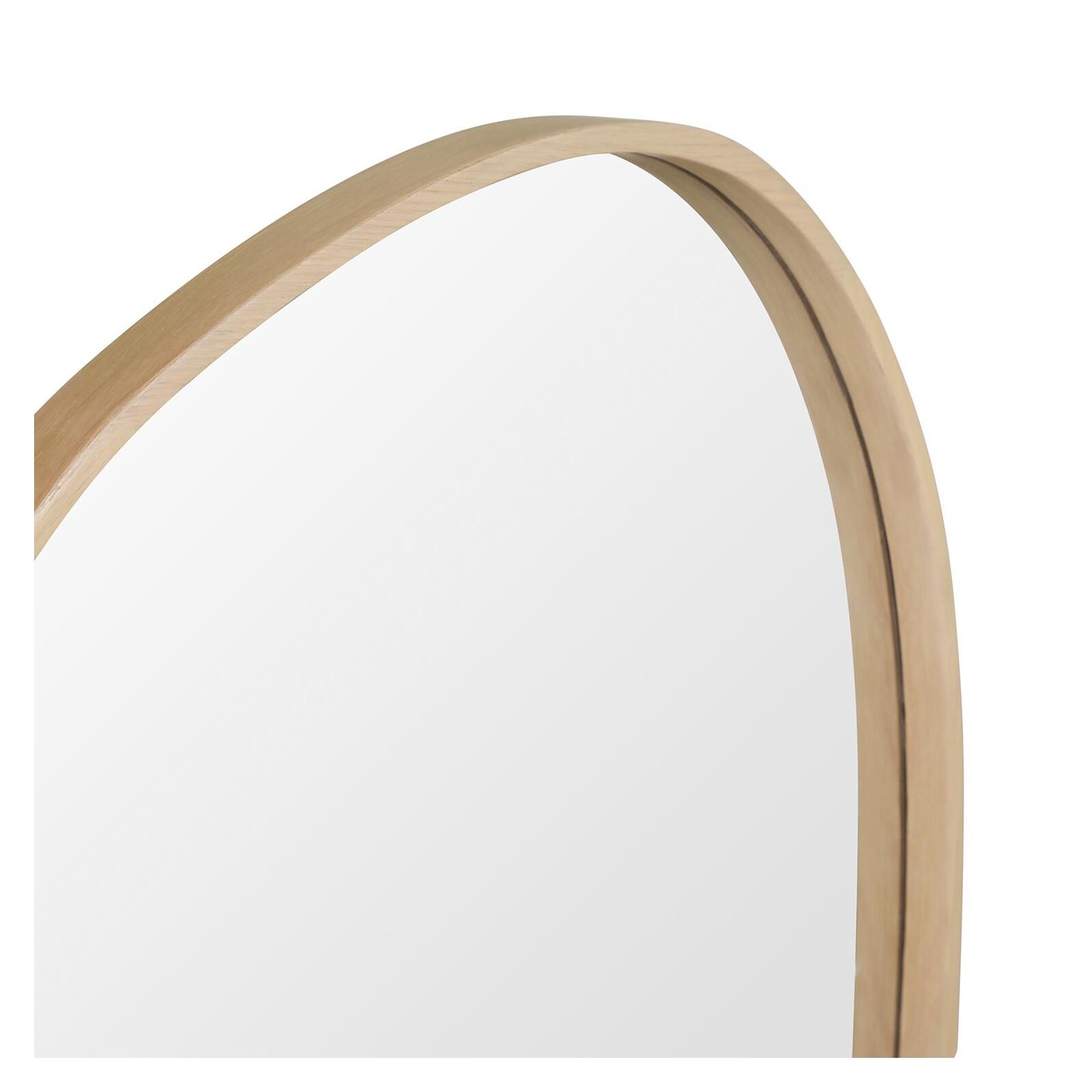 Miroir MALO forme organique coloris chêne 60x80cm - 5