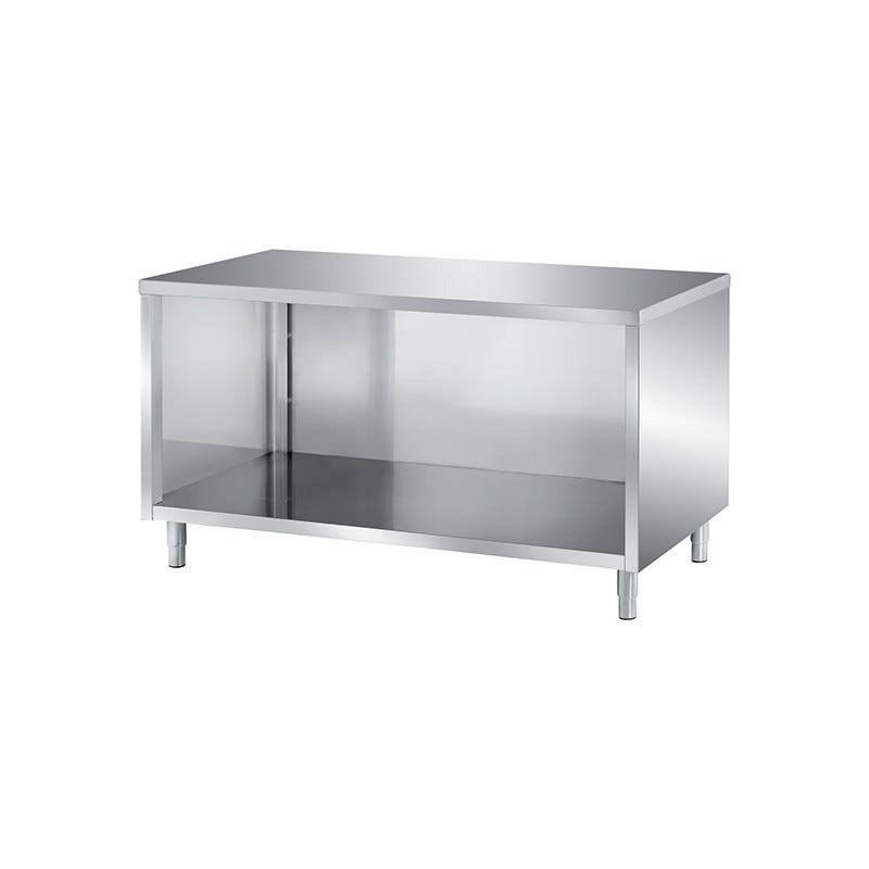 5 Bas Inox MEUBLE BAS CENTRAL INOX INOX 304 SANS PORTES-L2G | Leroy Merlin