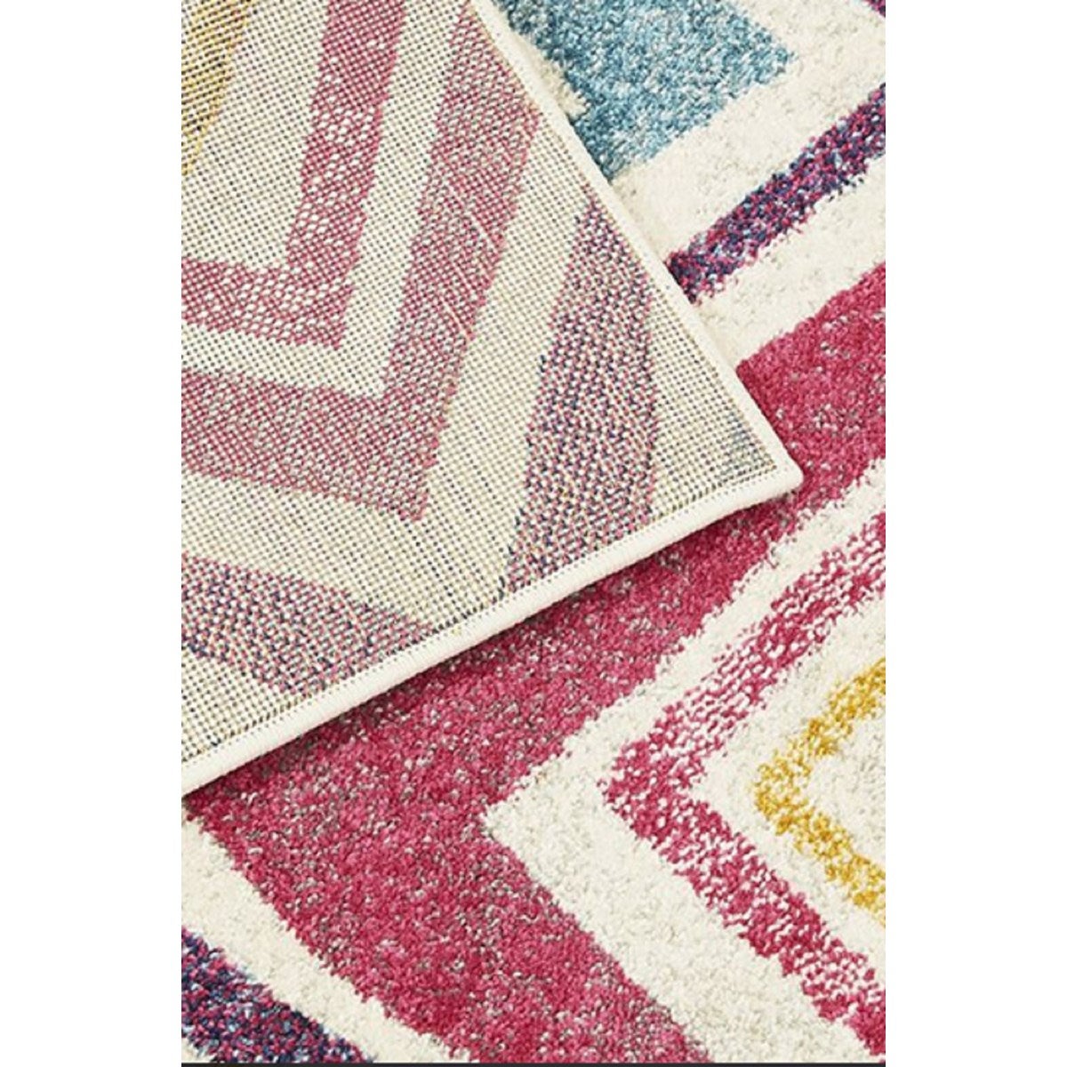 Tapis moderne tissé plat à motifs mosaique AVON 200x290 cm - 2