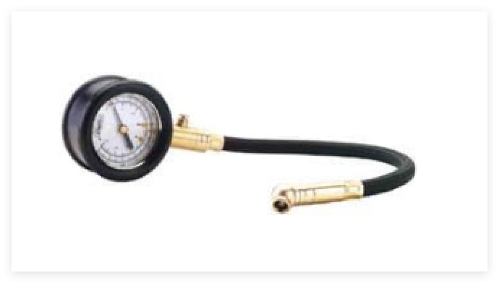 Niebieski elastyczny wąż do pomiaru ciśnienia w oponach,