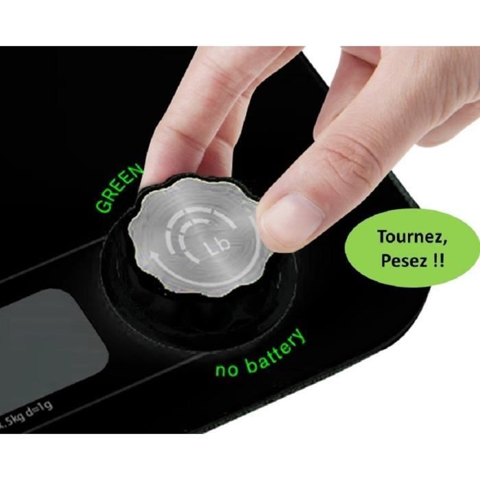 LITTLE BALANCE - Balance de cuisine Green Power - noir - 6