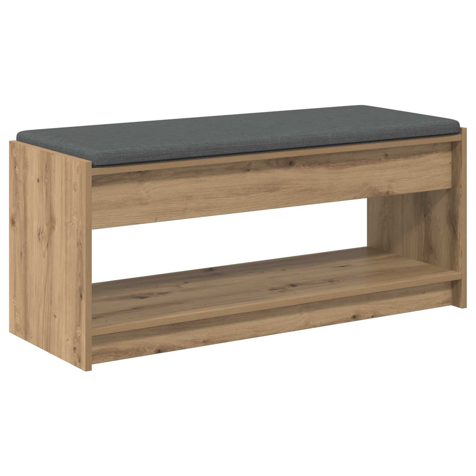 Banc d'entrée - Banc intérieur avec coussin Chêne Artisanal 103 x 38 x 45 cm - 7
