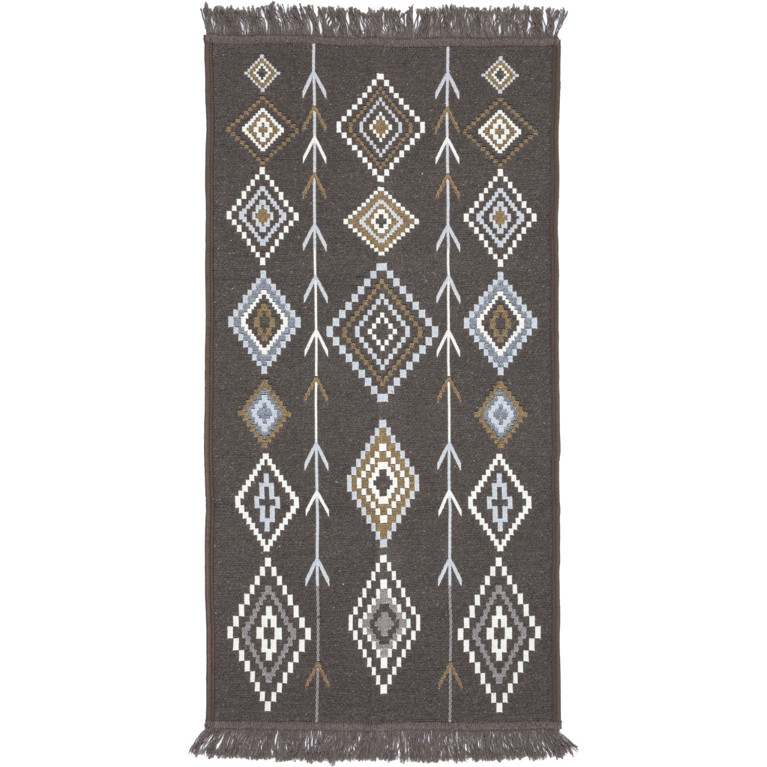 Dywan Kilim Nord 60x120 cm Aztecki brązowy