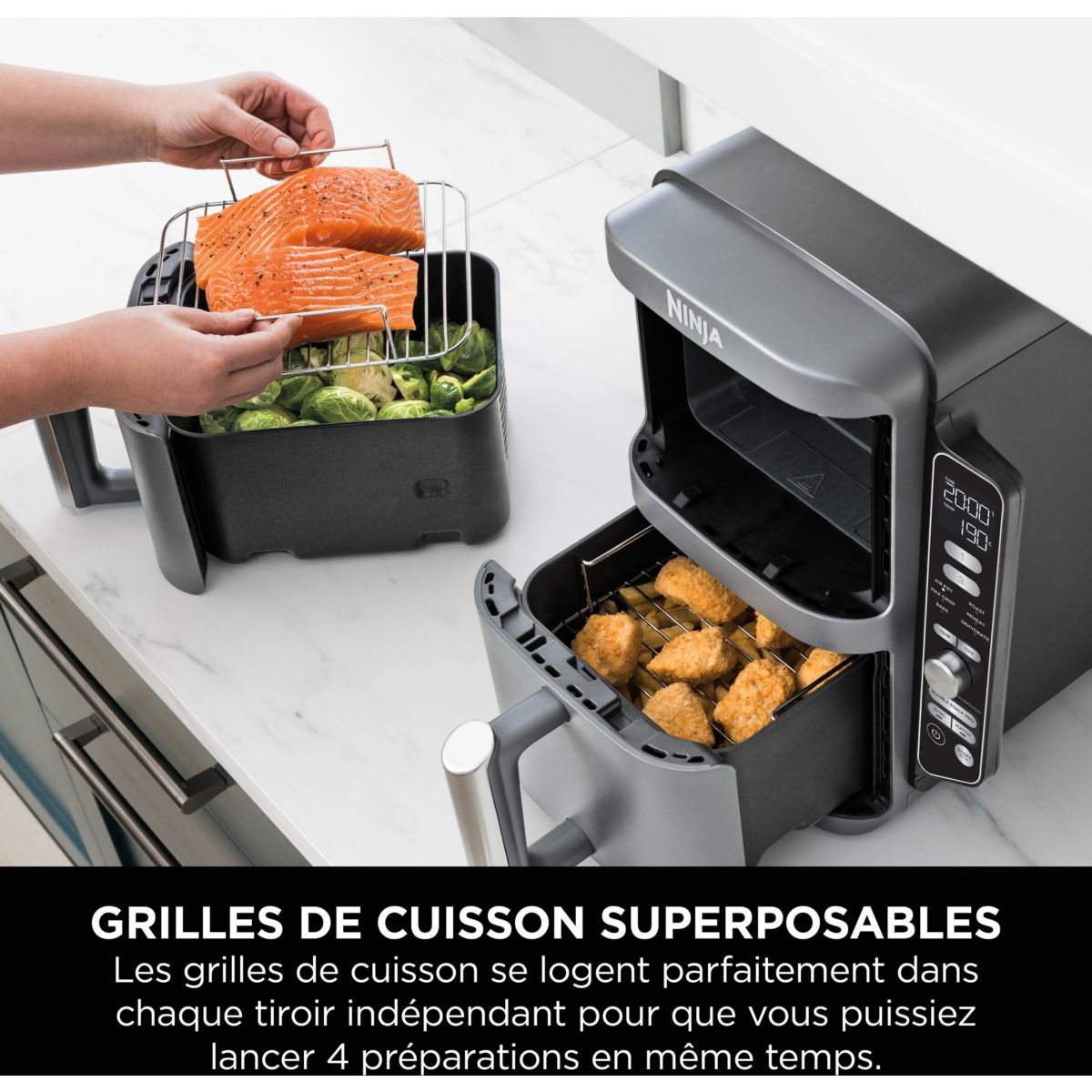 Friteuse sans huile NINJA Double Stack XL 9,5 L SL400EU - 5