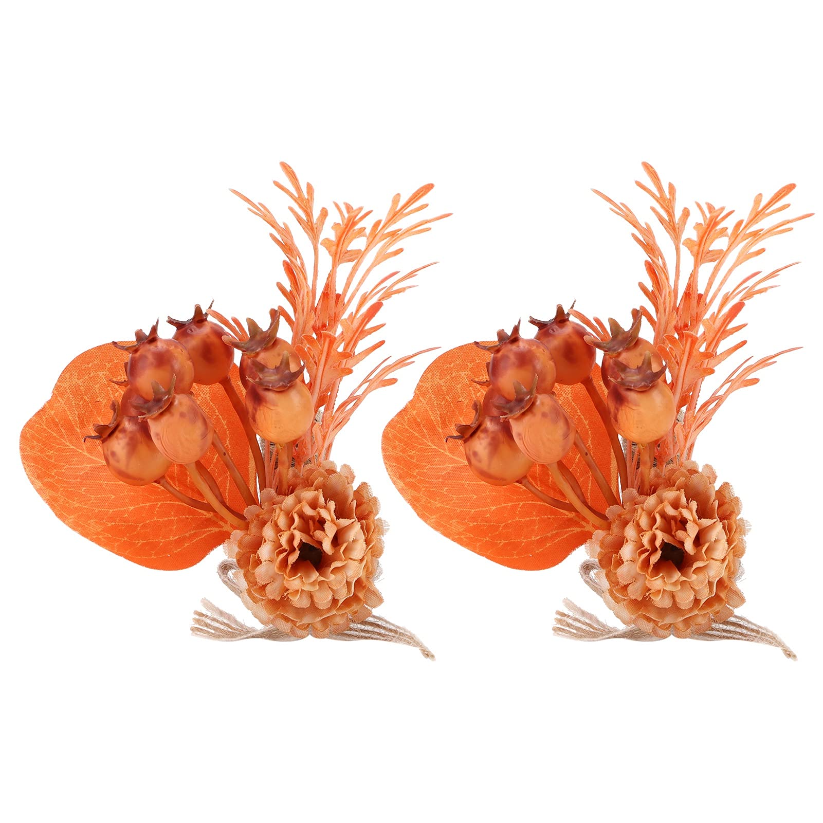 Lot De 2 Ronds De Serviette En Forme De Rose Artificielle Pour