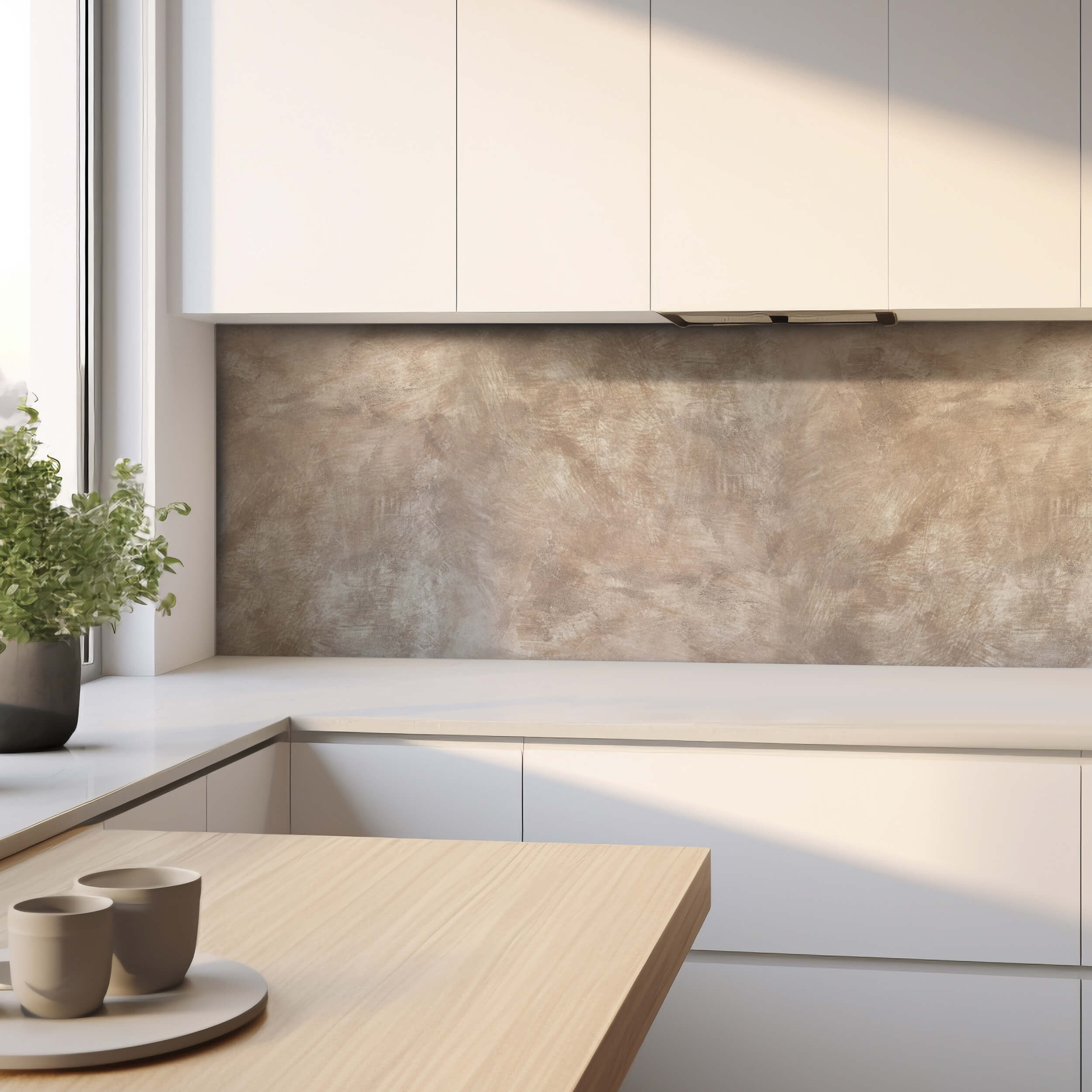 Crédence adhésive effet béton cuivré 40x100cm - 3