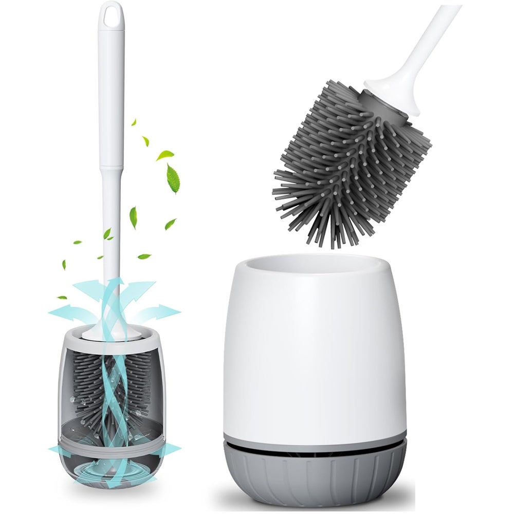 Brosse WC Silicone, Balayette Toilettes WC avec Support à Séchage ...
