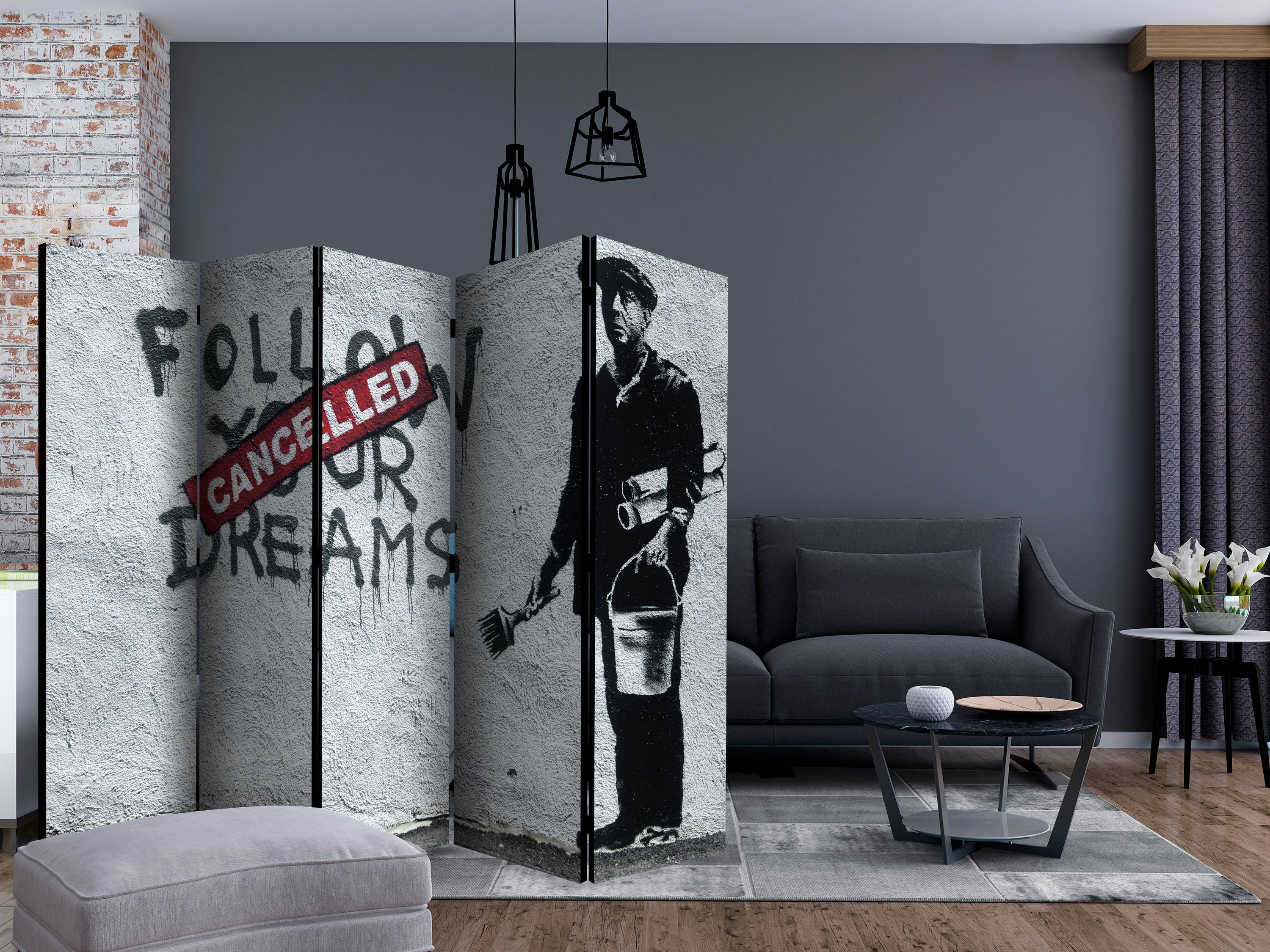 Paravento Decorativo Palatial Wall II – Divisorio Per Interni 225x172 Cm, Pieghevole E Originale - 4
