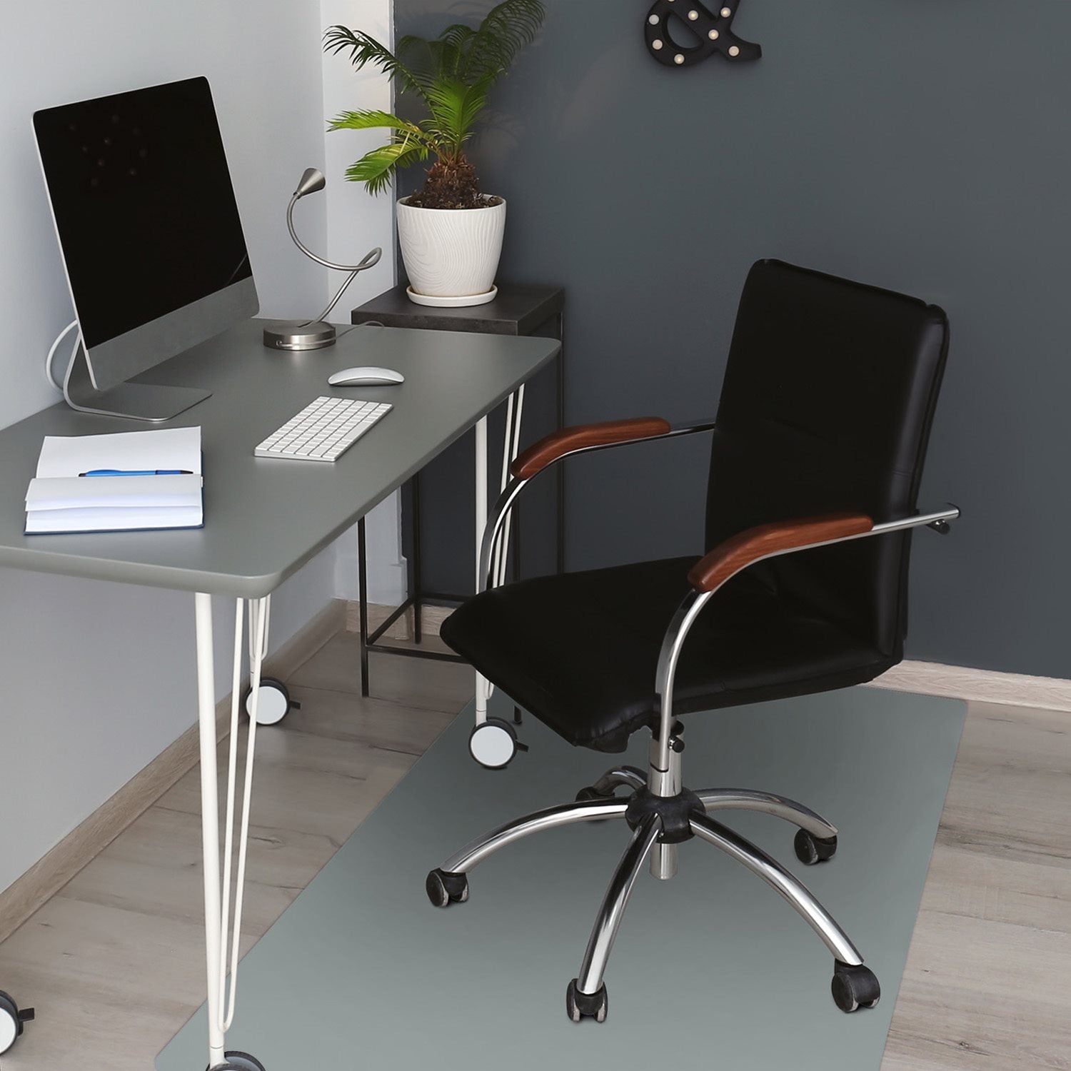 Mata pod krzesło komputerowe, Kocie oczy z bliska 120x90 cm – Tulup - 4