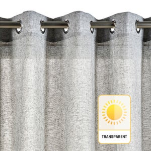 Eurofirany - Tenda in Velluto, Liscia, Velluto, Beige, Pietre, 8 Occhielli, Elegante, Alta qualità, Glitterata, per Camera da Letto, Soggiorno, 135 x 250 cm