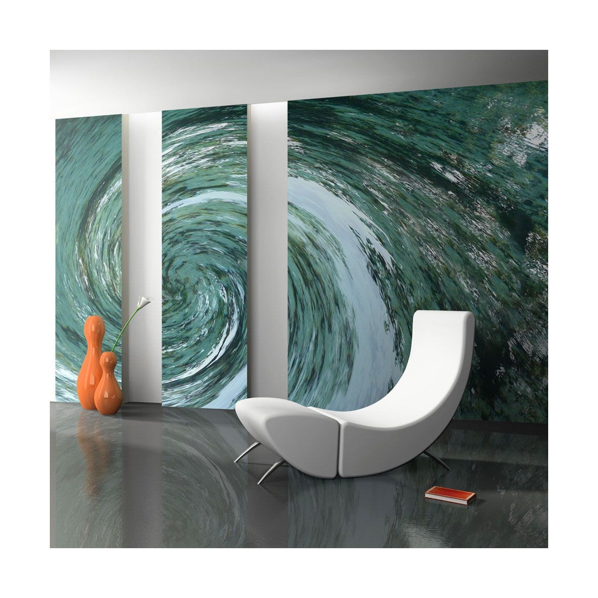 Papier Peint "Water Twist" 193 x 250 cm | Leroy Merlin