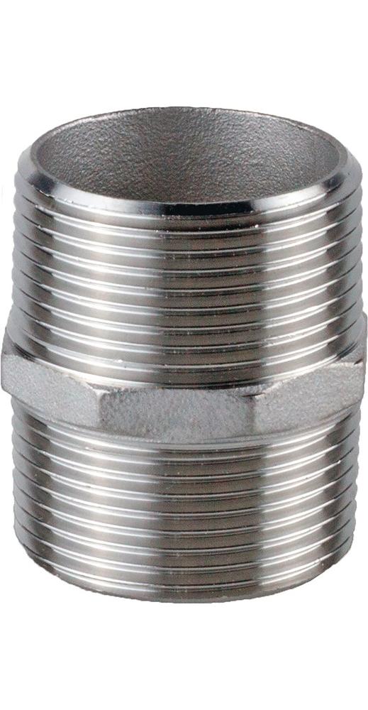Springer Podwójny nypel NPS 1″ 1″ 8-kątny L 44 mm - 340100T