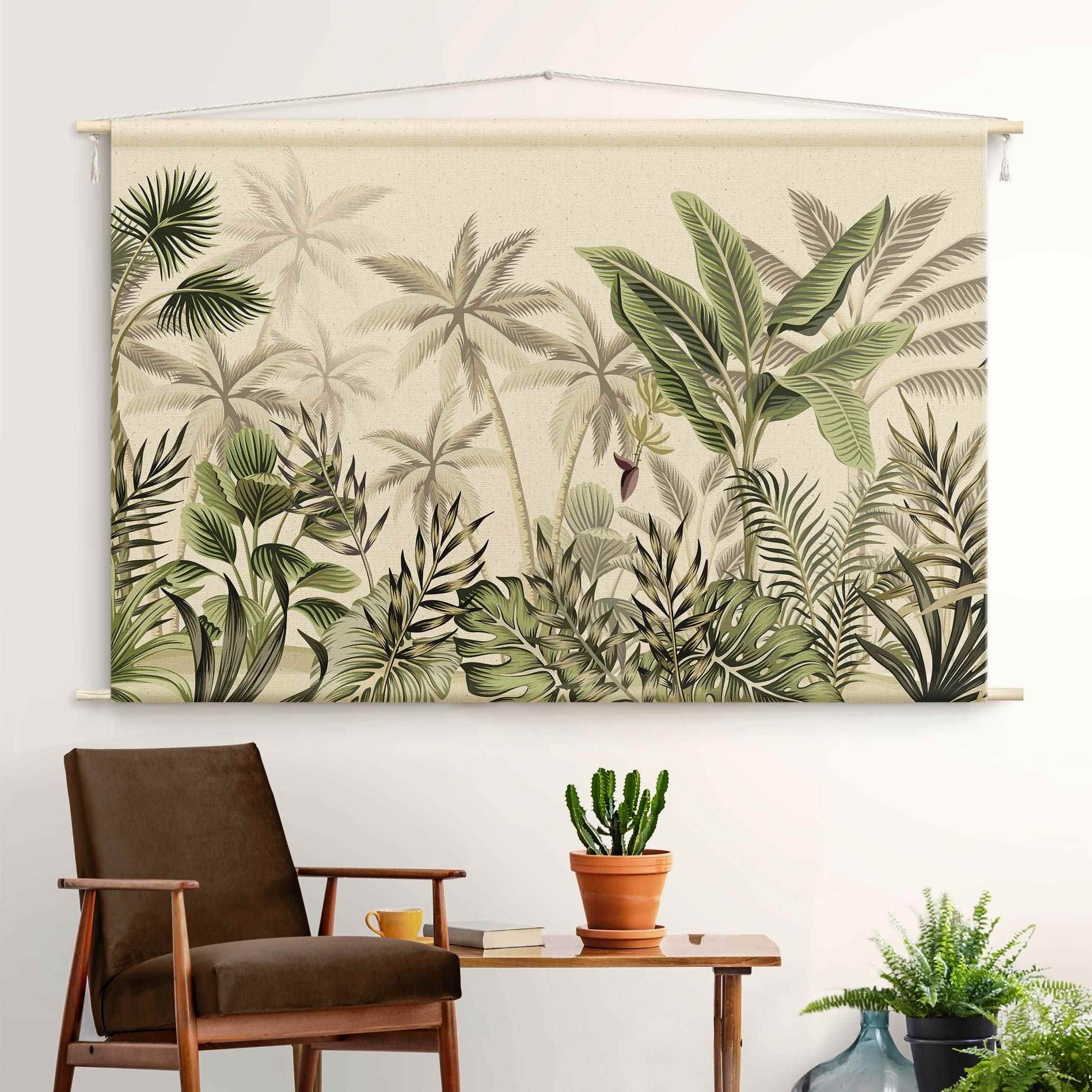 Tapiz - Palm Trees In The Jungle 90 x 60 cm | Leroy Merlin