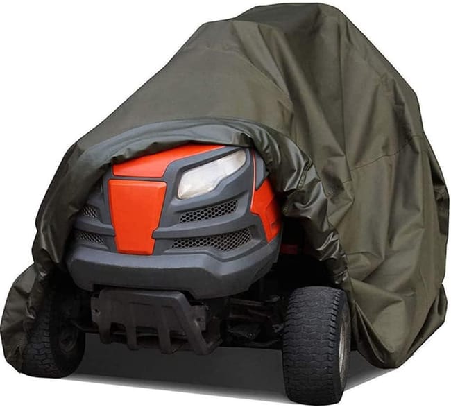 Housse Protection Tondeuse à Gazon Imperméable PE Vert 67x191x110 Cm – Anti-Poussière & UV