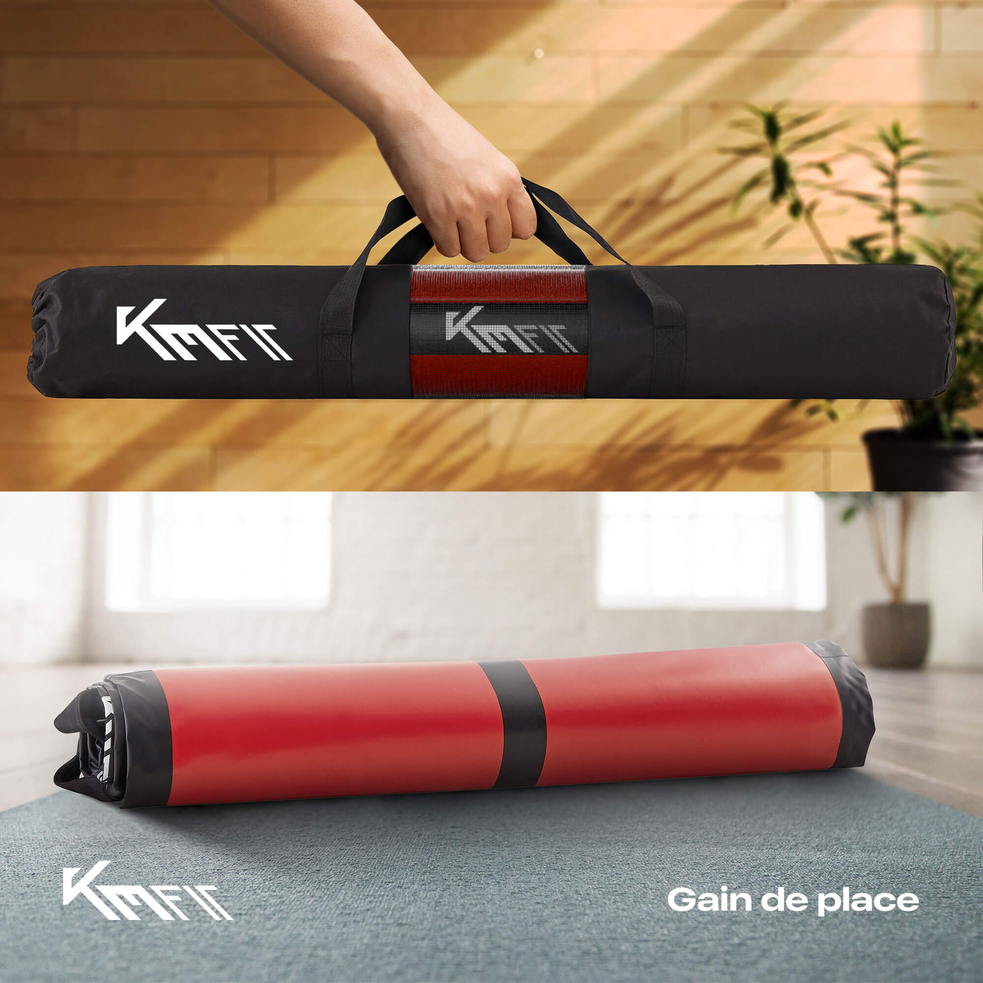 AREBOS Tapis de gymnastique gonflable Airtrack 4 m | Avec sac de transport, pompe à air électrique et kit de réparation | Résistant aux UV - 3