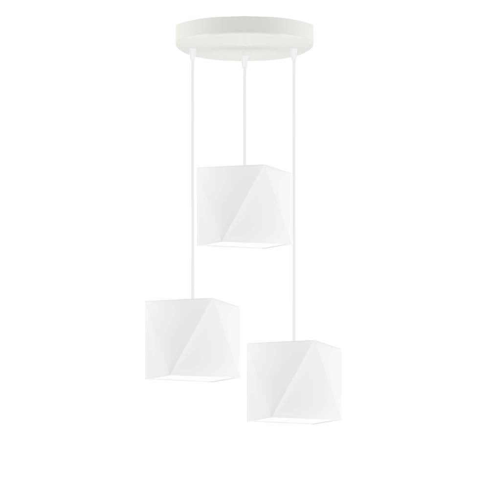 Lampa wisząca zwis żyrandol sufitowa z abażurami diament BURNE Z3