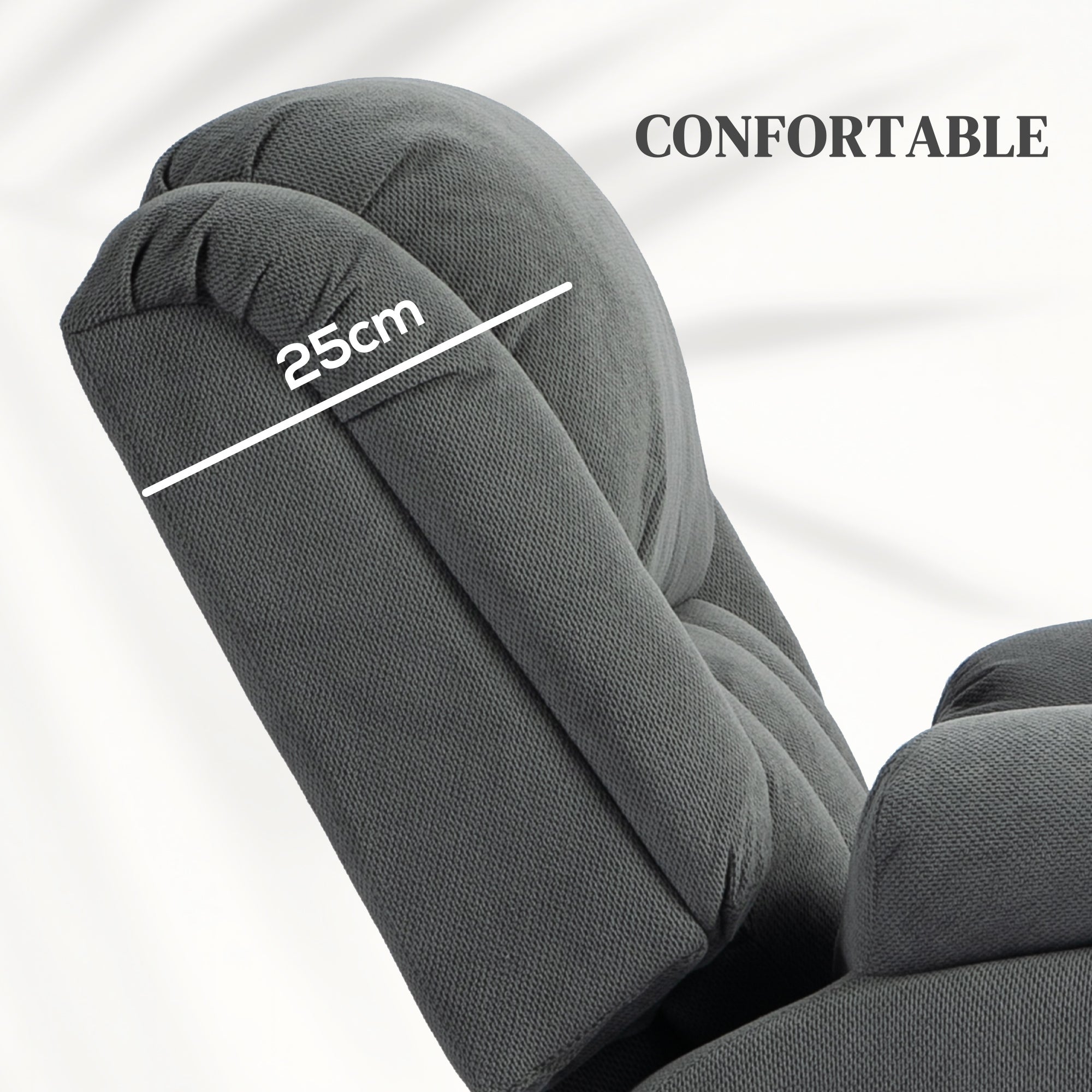Fauteuil releveur électrique Velours (Polyester) HOMCOM - 7