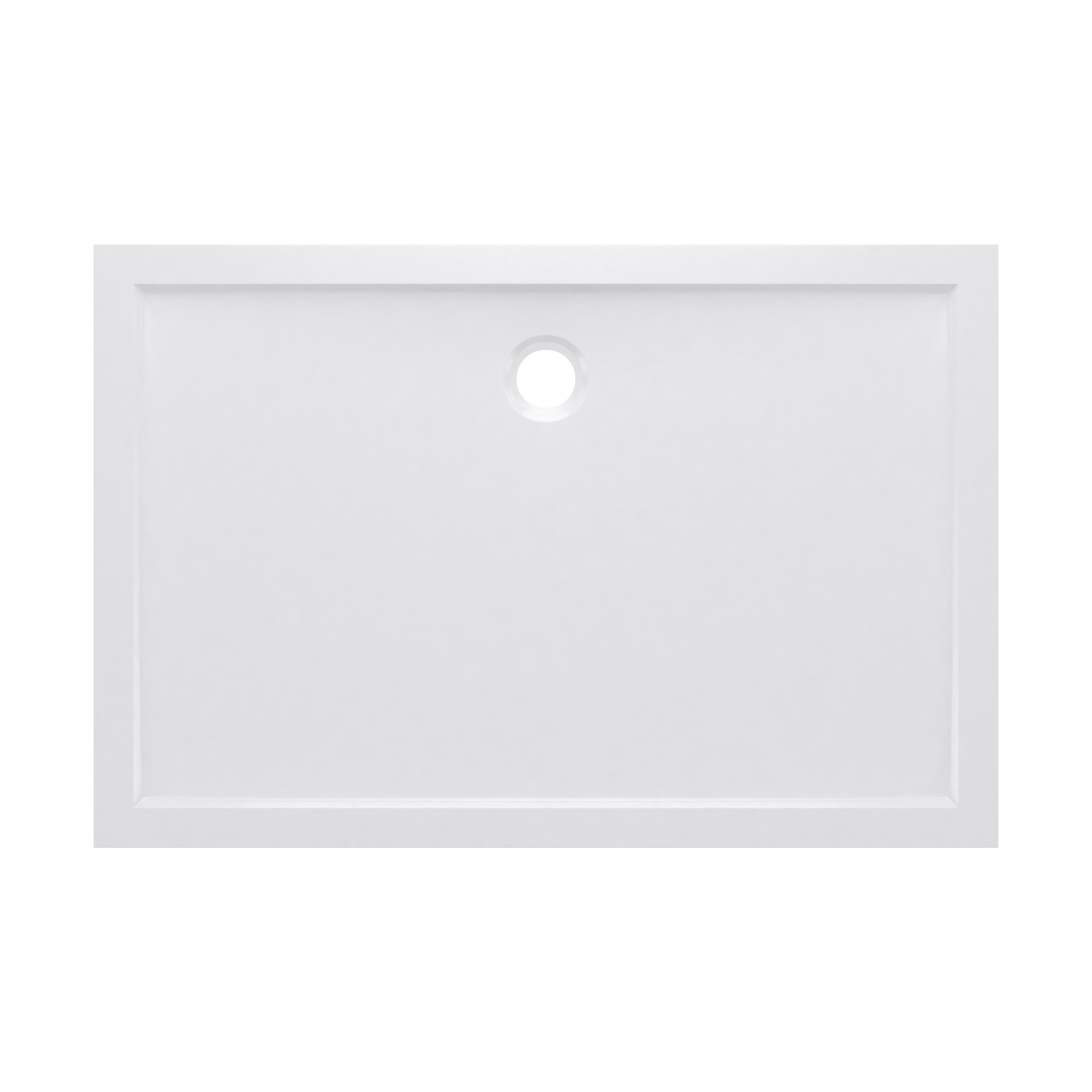 RECEVEUR DE DOUCHE A POSER EXTRA-PLAT ACRYLIQUE BLANC RECTANGLE - 120x80 WHITENESS 120 - 3