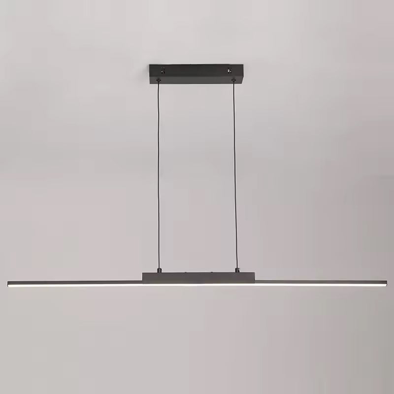 Suspension Moderne 100CM LED Salle à Manger Cuisine Salon | Éclairage Blanc Froid Déco Intérieure | Longue Lampe Plafonnier Élégante - 9