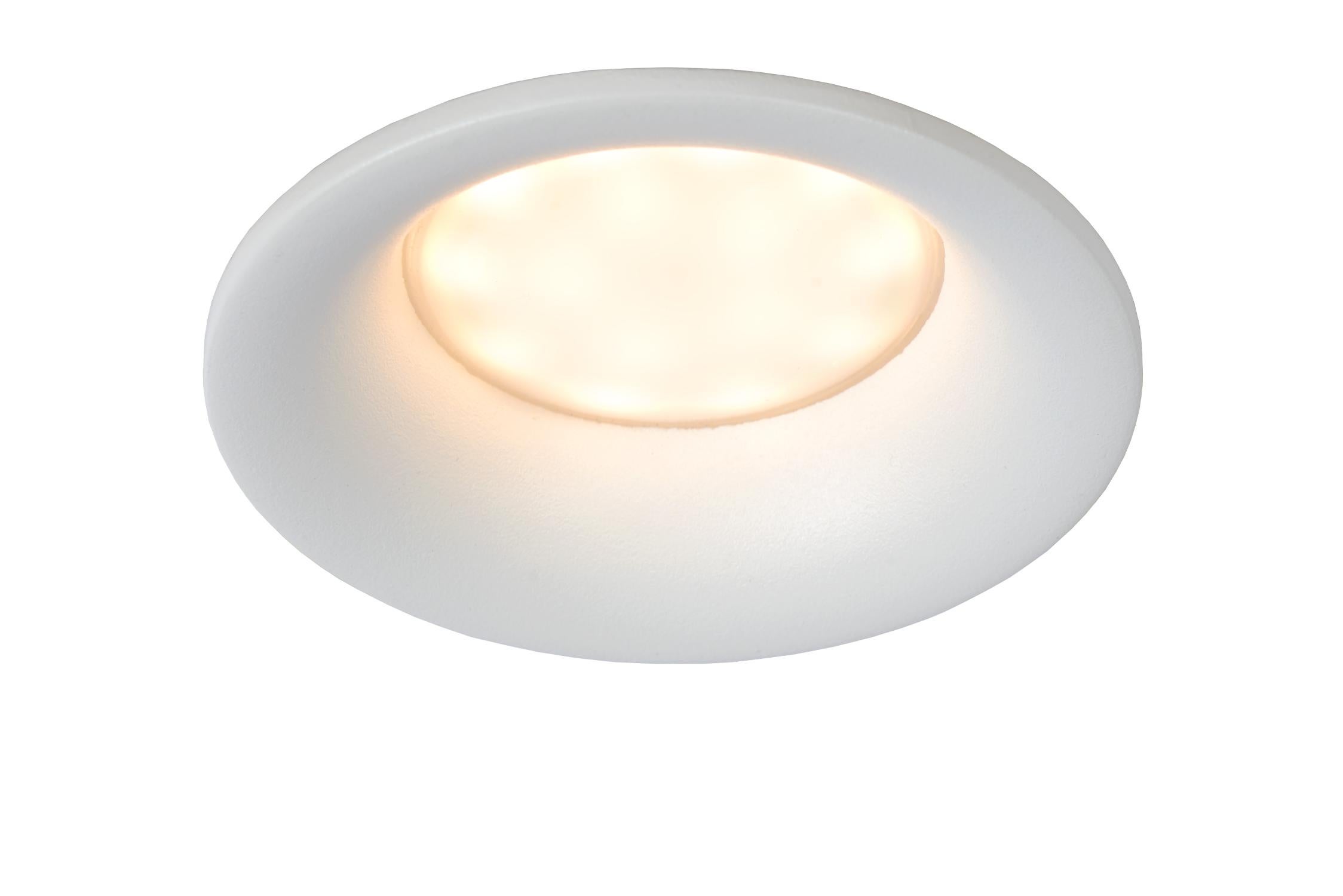 Oprawa sufitowa wpuszczana oczko Ziva biała 1xGU10x5W okrągła IP44 wym: 8,5 x 8,5 cm aluminium Lucide