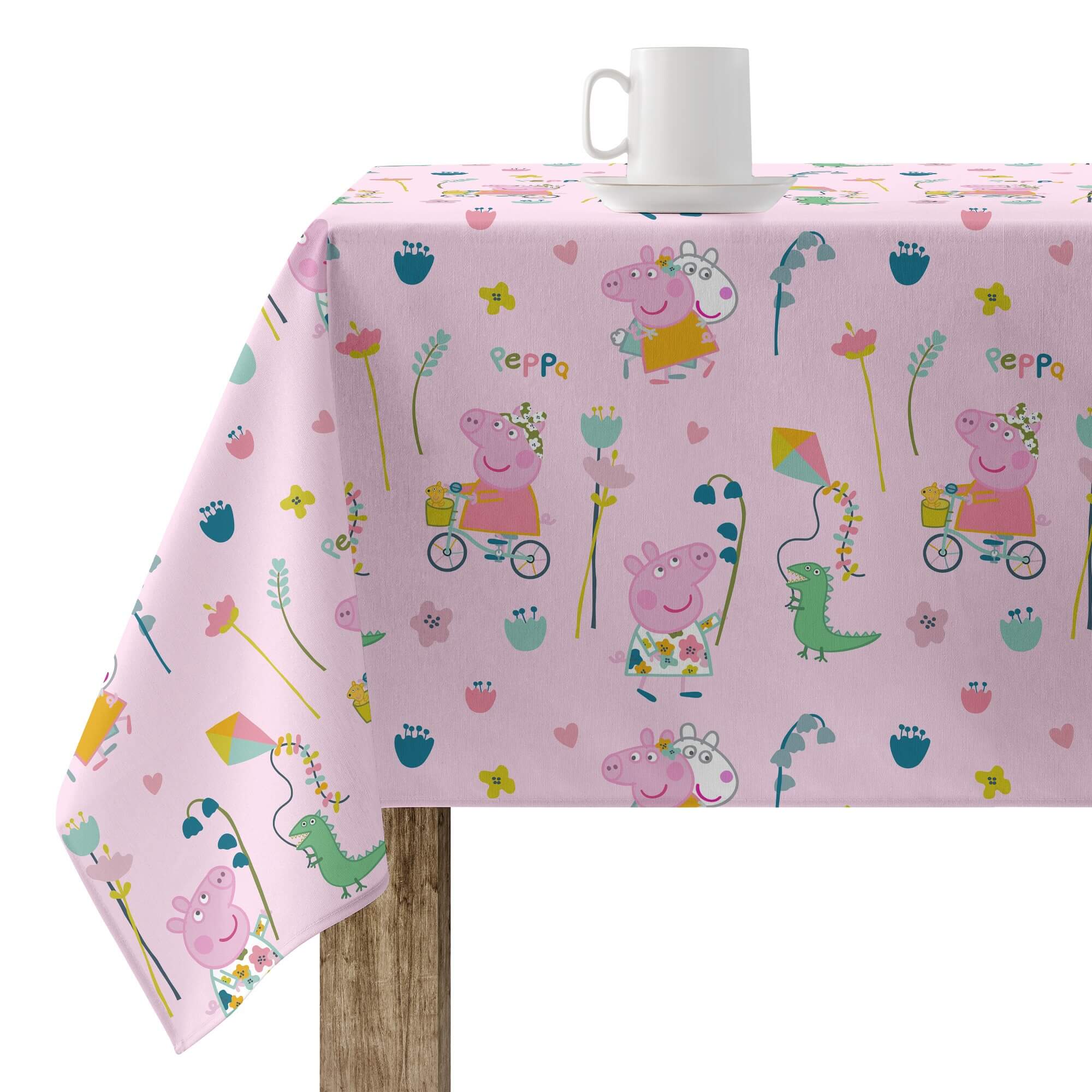 ABAKUHAUS Tovaglia Design Bacon – Diagramma Taglio Carne, Rettangolare 140x200 Cm, Magenta Rosso E Bianco, Antimacchia E Impermeabile