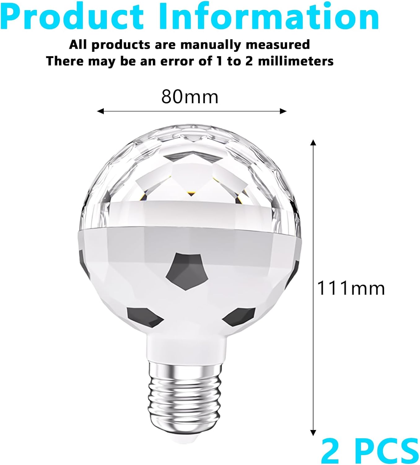 WANGPEI Lampadina LED E27 RGB Colorata,5W Lampada a