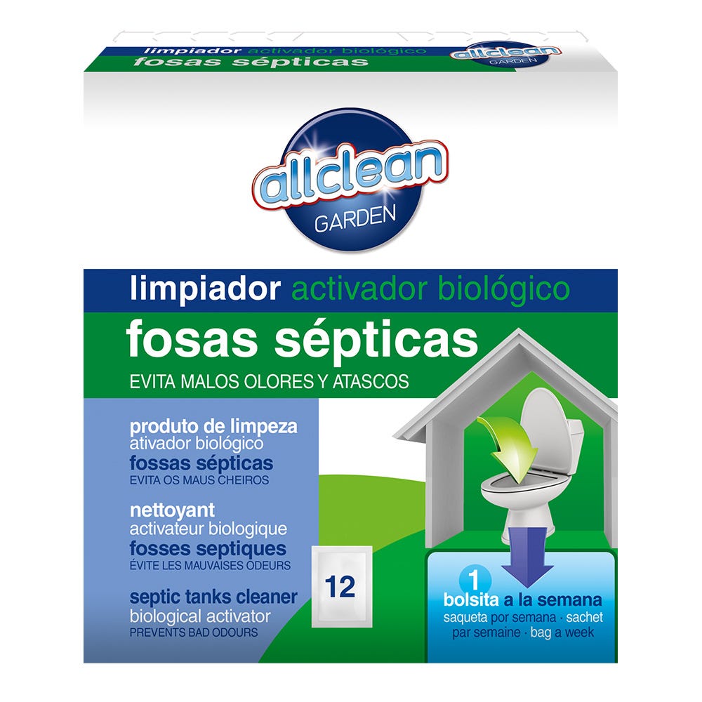 ALLCLEAN LIMPIADOR FOSAS SEPTICAS 12X20G | Leroy Merlin