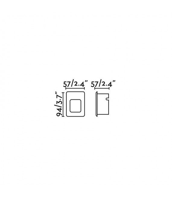 Encastrable de jardin blanc Nase h9,4 cm - 2