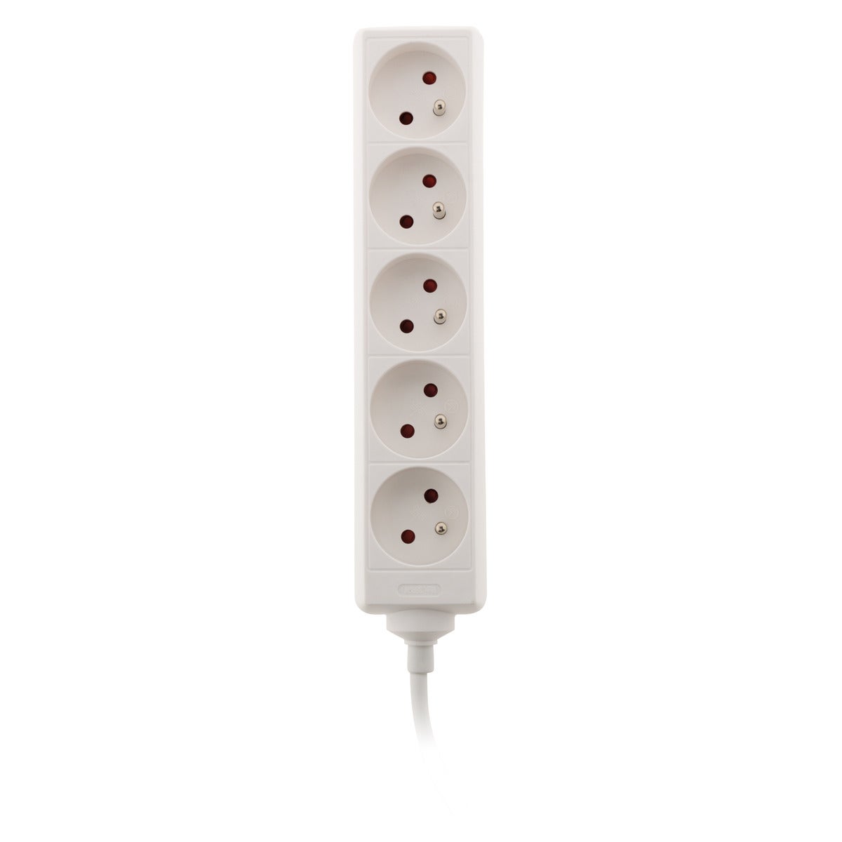 Bloc multiprise 5 prises 2P+T 16A blanc - Zenitech - 2