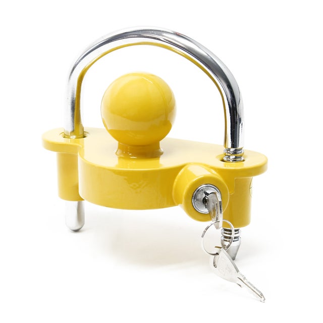 Antivol de remorque avec anneau Cadenas de sécurité pour Caravane Entrée de tête d’attelage de 50 mm