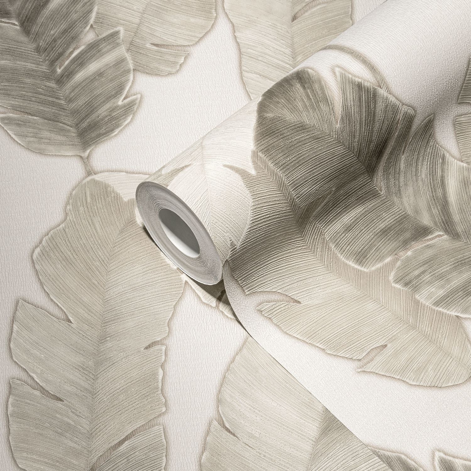 Tapeta przejrzeć białym,beżowymIszarym - 53 cm x 10.05 m - LIVINGWALLS