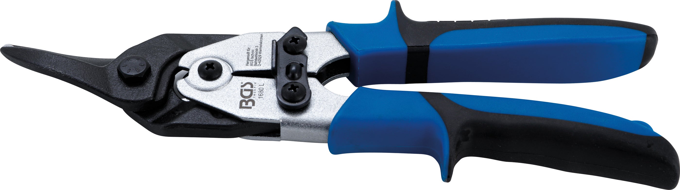 Nożyce do blachy BGS lewe / proste tnące 260 mm - 1680