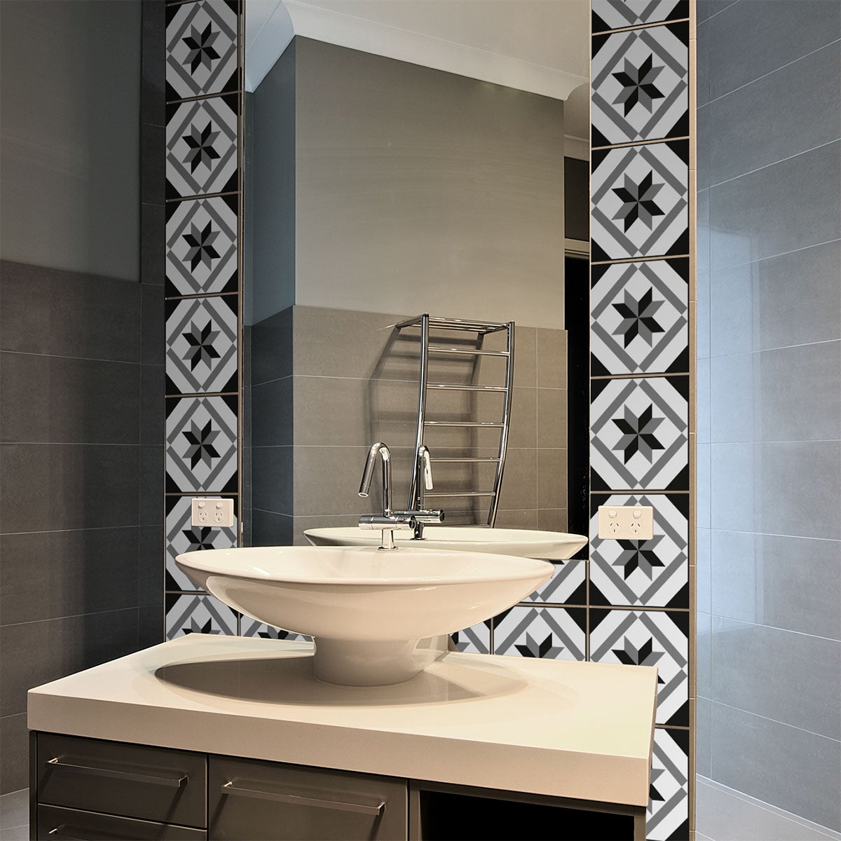 9 adesivi piastrelle azulejos zepetina - Sticker adesivo - adesivi murali - 9stickers15x15cm - 3