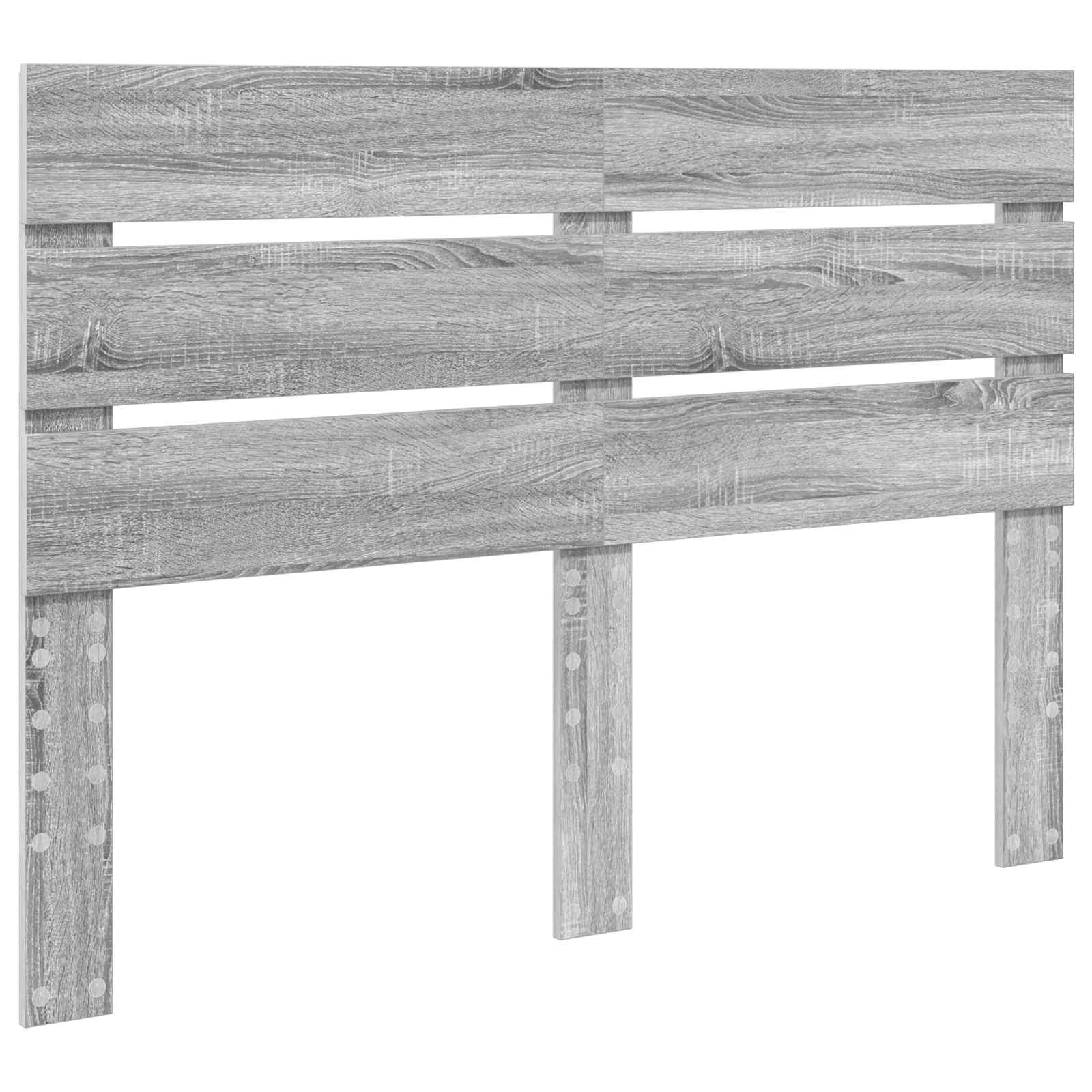 Lit de rangement gris 140 x 200 cm en panneau de bois - 7