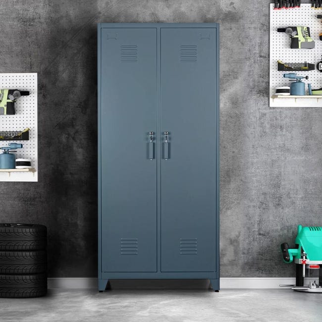 Armadio Metallico 12 Scomparti Con Serratura - Grigio Scuro, Per Spogliatoi, Ufficio, Palestra - Foto 6