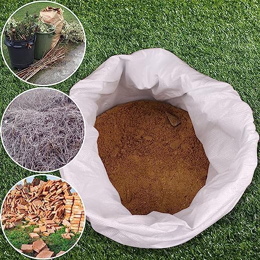 20 Sacs à Gravats, 55 x 90cm, 55kg, Résistant et Réutilisable, En polypropylène tissé blanc, Jardinage, Chantier - 3