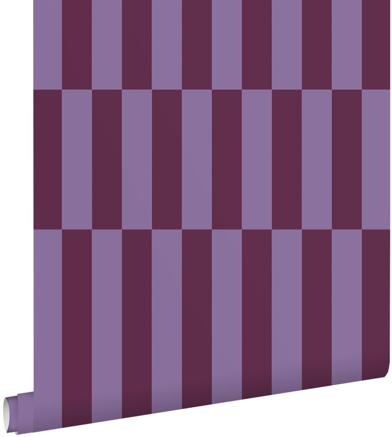 Tapeta paski bakłażanowym fioletowym - 50 x 900 cm - ESTAHOME