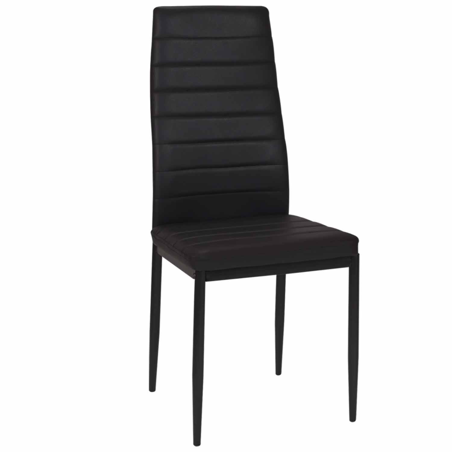 Lot de 6 chaises ROMANE noires pour salle à manger - 3