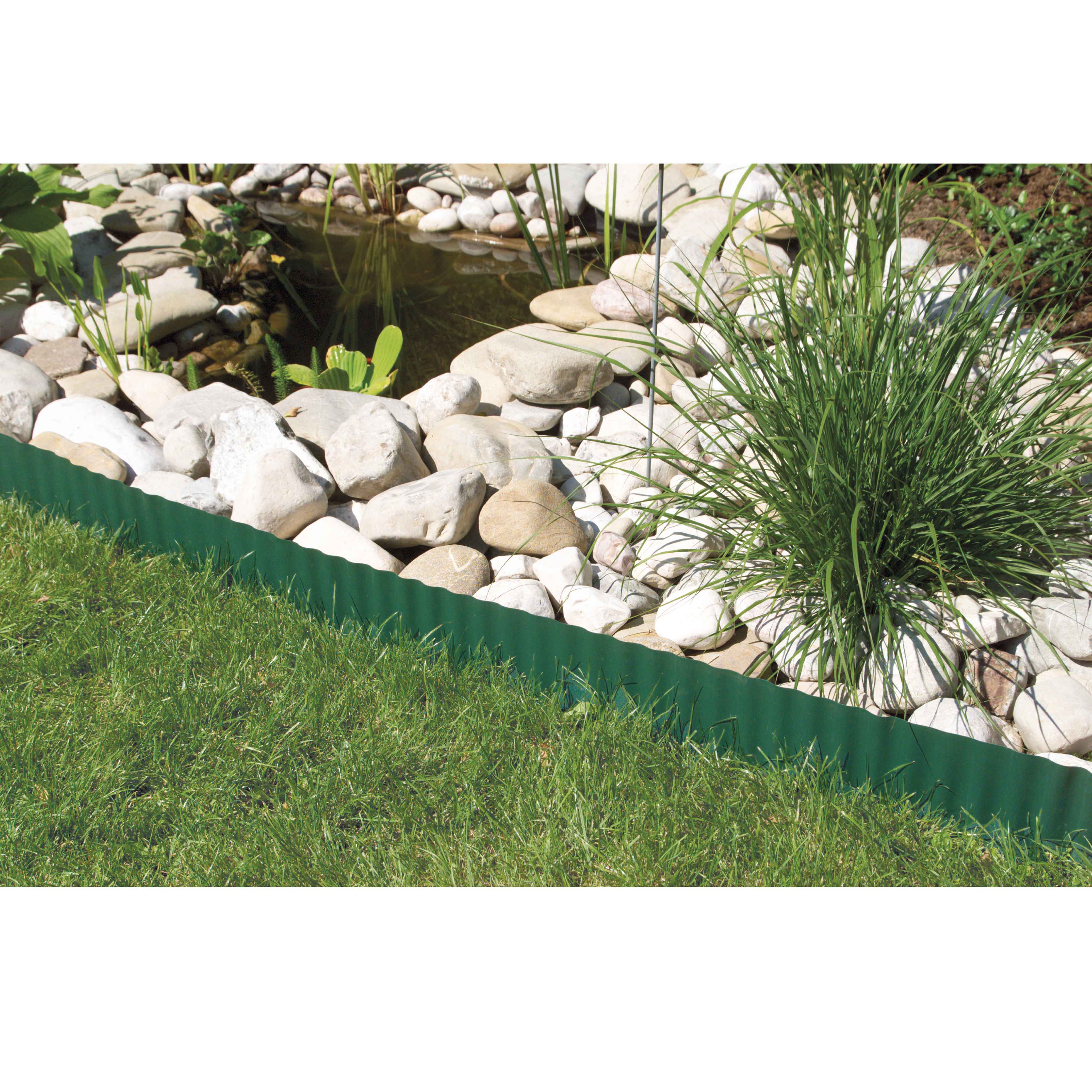 Bordure de pelouse WINDHAGER PVC flexible verte 20 cm 9 m - 2