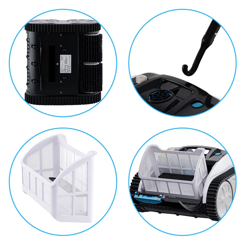 Wybot Spyder Genius Robot nettoyeur de piscine sans fil Navigation intelligente Aspiration puissante Nettoyeur de piscine Impeccable - 2