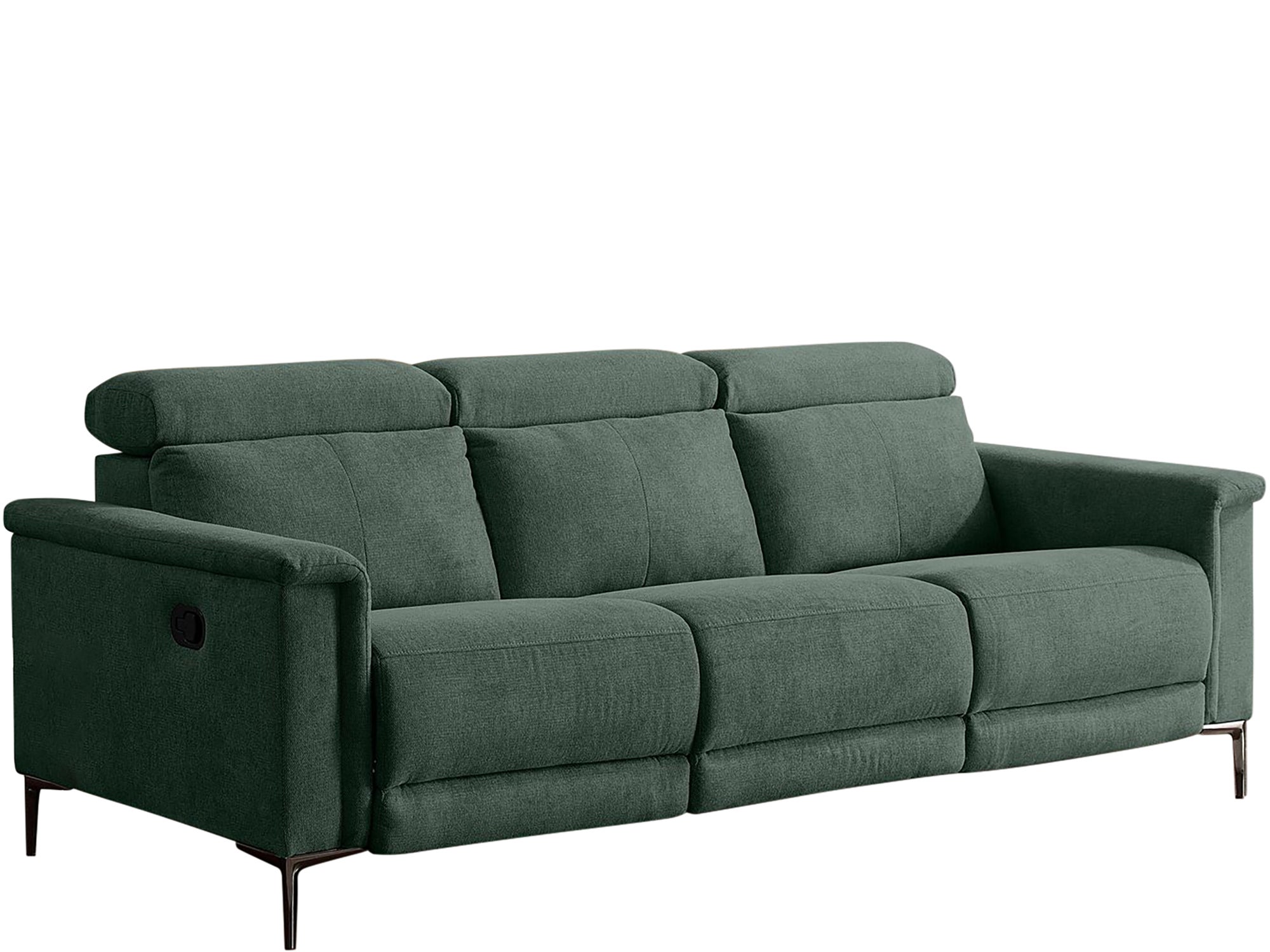 Fauteuil inclinable vert foncé tissu - Fauteuil Inclinable - Fauteuil