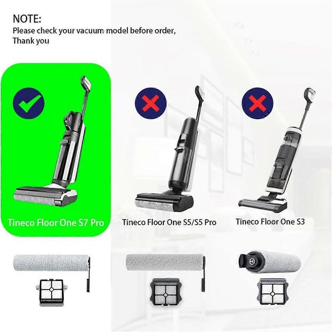 Lot De 2 Rouleaux Brosses Et 4 Filtres HEPA, Compatibles Avec Les Aspirateurs Sans Fil Tineco Ifloor 3 Floor One S3 88660748 Lot De 2 Rouleaux Brosses Et 4 Filtres HEPA, Compatibles Avec Les Aspirateurs Sans Fil Tineco Ifloor 3 Floor One S3 88660748